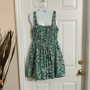 Band Of The Free Floral Mini Corset Dress Size S